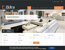 Tablet Screenshot of lideaimmobiliare.com
